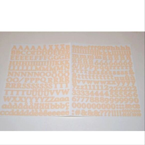 Creative Memories ABC/123 Mini Classy Flesh Color Stickers cream letters new - Picture 1 of 16